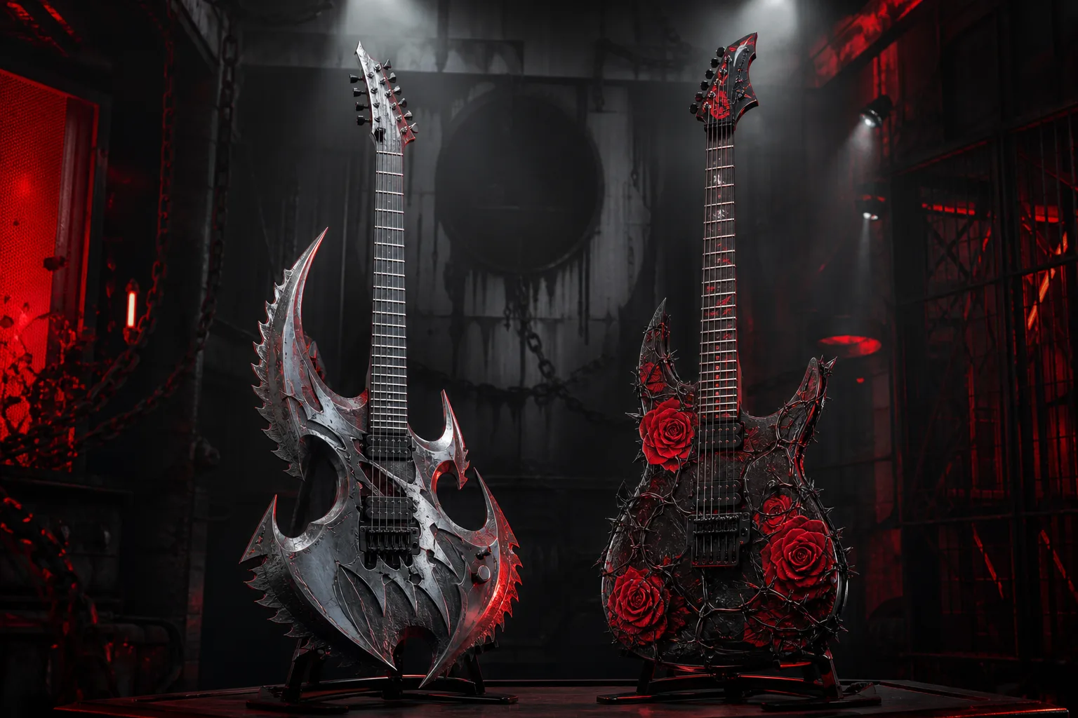 Gears of War: E-Day Gibson gitarları koleksiyonundaki iki özel elektrik gitar.