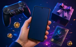 Google Play Points çekilişi için mobil mağaza ve ödül simgelerini gösteren temsili görsel.