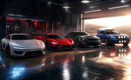Gran Turismo 7 1.71 güncellemesi için dört yeni otomobili temsil eden garaj görseli