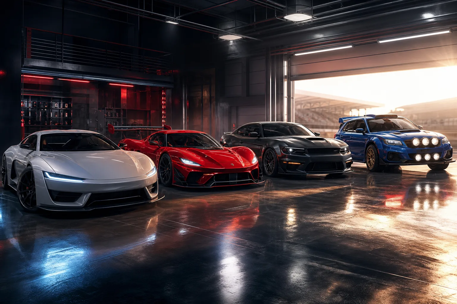 Gran Turismo 7 1.71 güncellemesi için dört yeni otomobili temsil eden garaj görseli