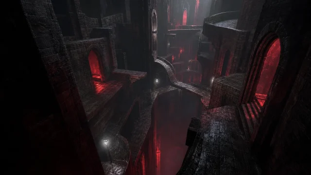 Hellraiser: Revival bulmacaları için değişen karanlık labirenti gösteren temsili görsel.