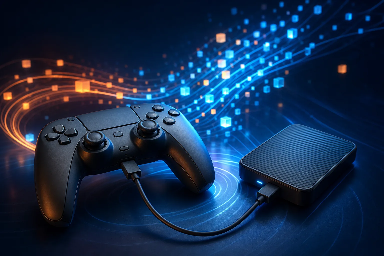 Xbox Insider güncellemesi ile gelen yerel kayıt yönetimini temsil eden depolama görseli.