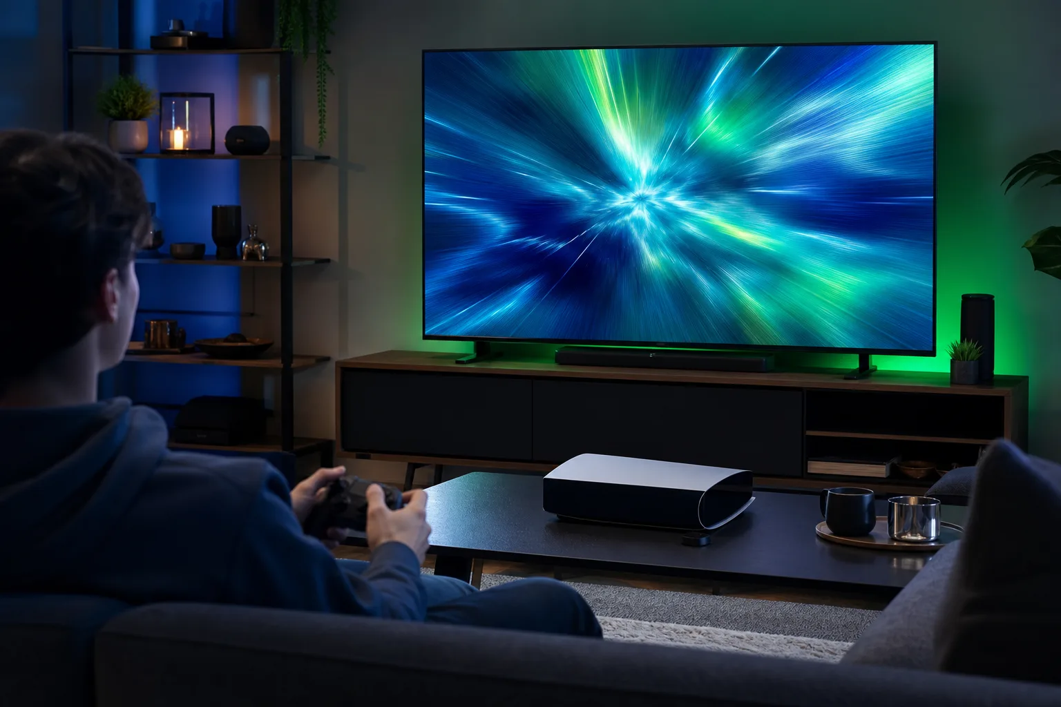 Xbox Insider güncellemesi kapsamında sadeleştirilmiş konsol Ana Sayfa görünümünü temsil eden soyut görsel.